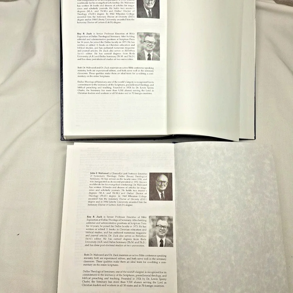 The Bible Knowledge Commentary 2 Volume Set Walvoord Zuck Hardcover Cook 2000